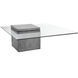 Grange 39.5 X 39.5 inch Clear / Grey Coffee Table